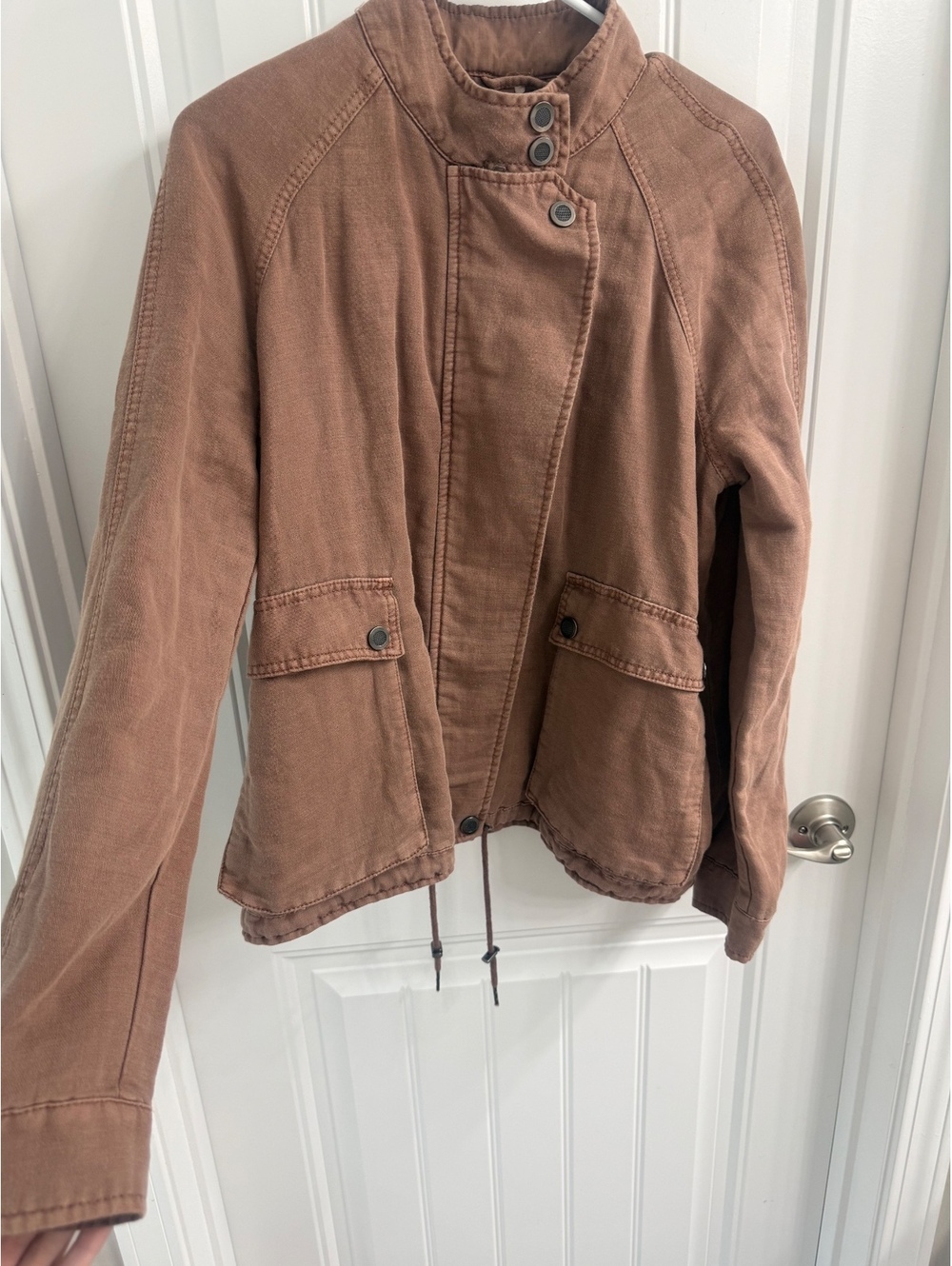 Free People Utility Jacket - cotton/linen blend - Picture 1 of 6